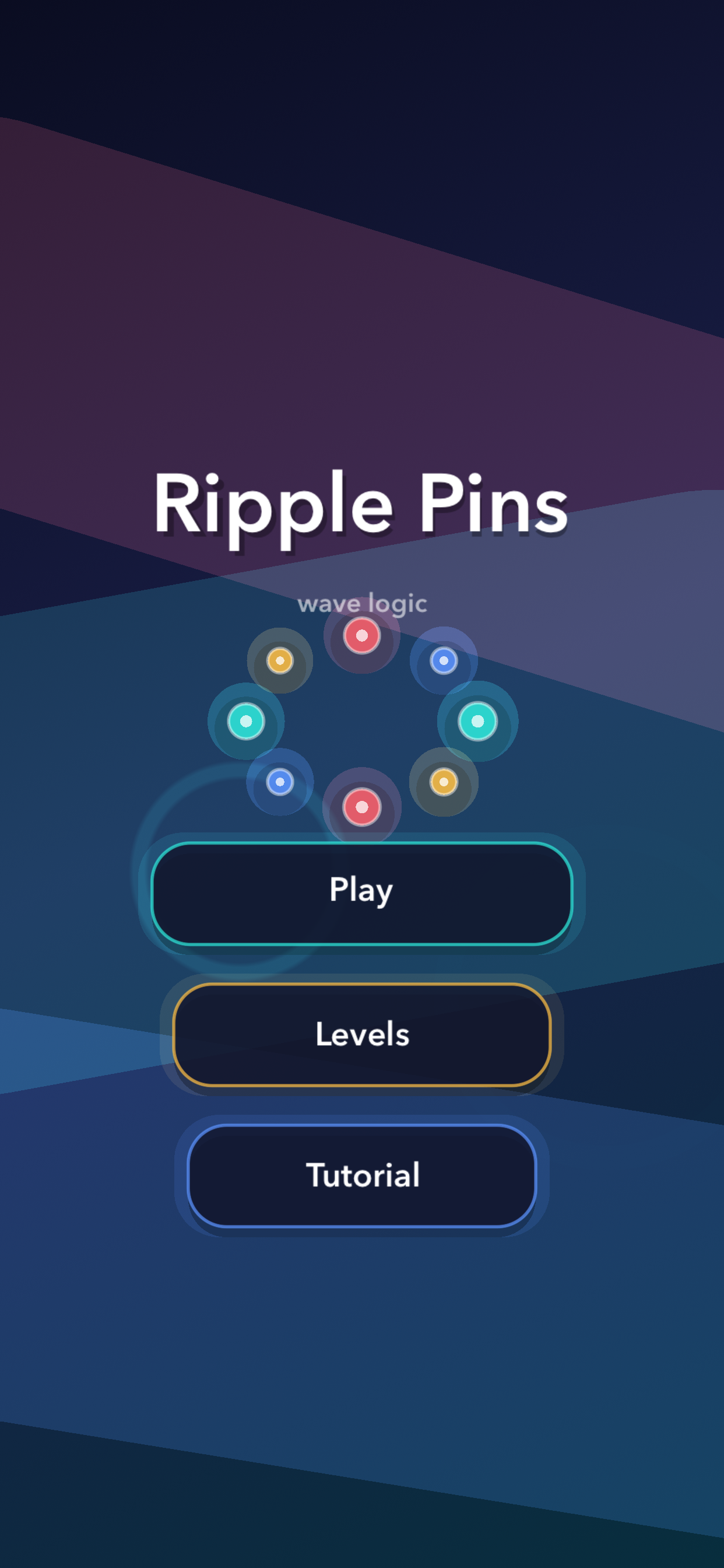 Ripple Pins home screen